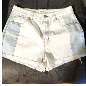 PacSun denim shorts Size 27 Mom Short colorblock jean shorts